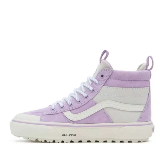 Vans MTE-2 Sk8-Hi DR Shoes Purple Violet Ice Marshmallow NIB Rare UK Mens 9.5 - Picture 2 of 7